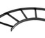 Лестничный лоток, плоский угол 90° ширина мм: 305, цвет: чёрный