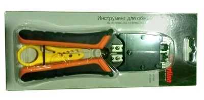 Hyperline HT-500 Инструмент обжимной для RJ45, RJ-12, профессиональный