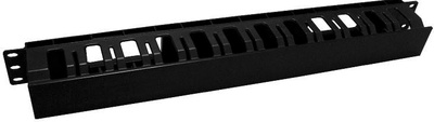 Hyperline CM-1U-D53-PL-COV Кабельный органайзер пластиковый с крышкой, глубина 53 мм, 19", 1U