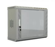 Hyperline TWS-2225-GP-RAL7035 Шкаф настенный 19-дюймовый (19"), 22U, 1086х600х250, со стеклянной дверью, несъемные боковые панели, цвет серый (RAL 7035) (собранный)